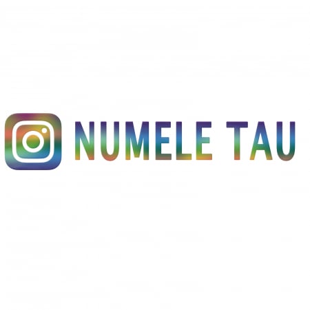 Stickere Mașină - sticker instagram personalizat cu numele tău