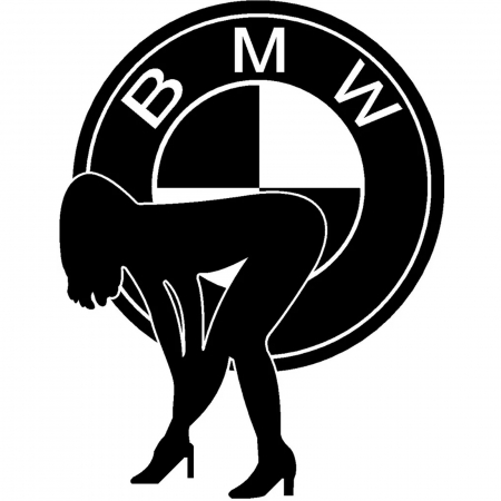 BMW - sticker-lady-on-bmw-autocolant-feminin-masina