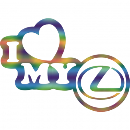 Lexus - sticker-lexus-i-love-my-autocolant-mesaj-dragoste