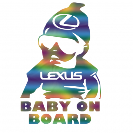 Lexus - sticker-lexus-baby-on-board-autocolant-siguranta-oracal