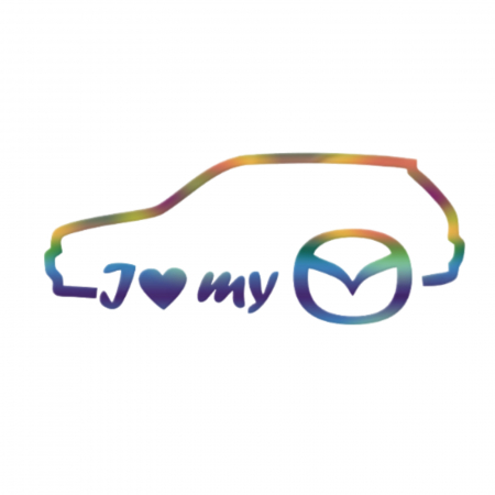 Mazda - sticker-mazda-i-love-my-autocolant-personalizat-mazda-tuning