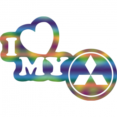 Mitsubishi - sticker-mitsubishi-i-love-my-autocolant-personalizat.jpg