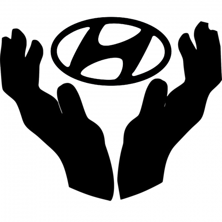 Hyundai - Sticker auto „My World Is Hyundai” pentru pasionați