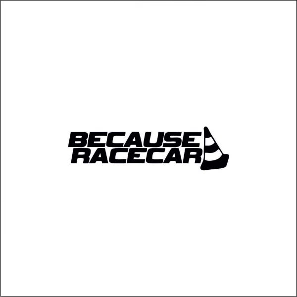 Stickere universale - sticker-because-race-car-autocolant-rezistent-masina-sport
