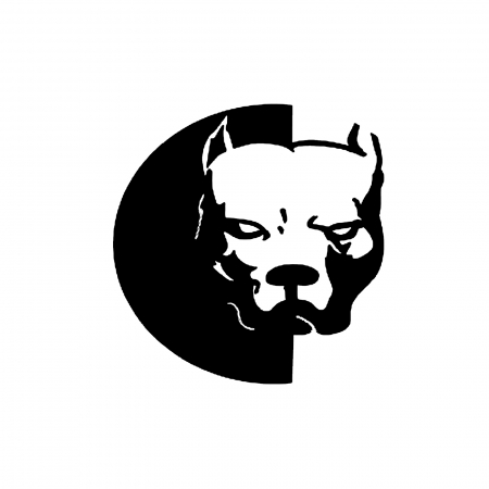 Stickere Animale - Sticker auto Pitbull – design puternic si impunator