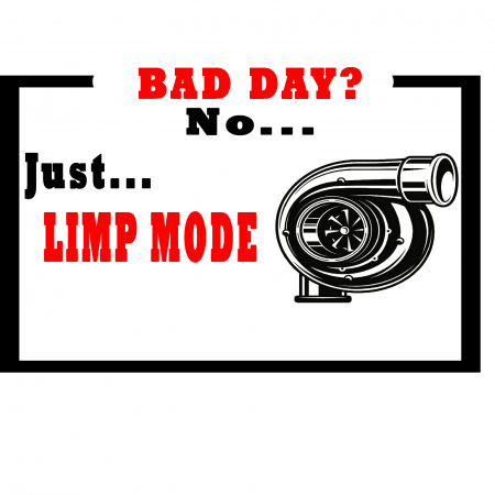 Stickere Mașină - Sticker auto „Limp Mode” – autocolant amuzant pentru probleme tehnice auto