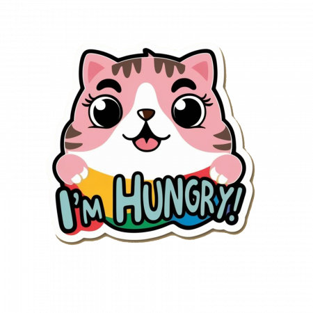 Stickere Animale - sticker-rezervor-cat-im-hungry-autocolant-pisica-masina.jpg