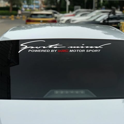 Stickere universale - Sticker Sport Mind – autocolant auto tuning cu text „Produced by Motor Sport”