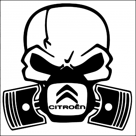 Citroen - Sticker „Toxic” pentru Citroën – autocolant tuning cu design agresiv