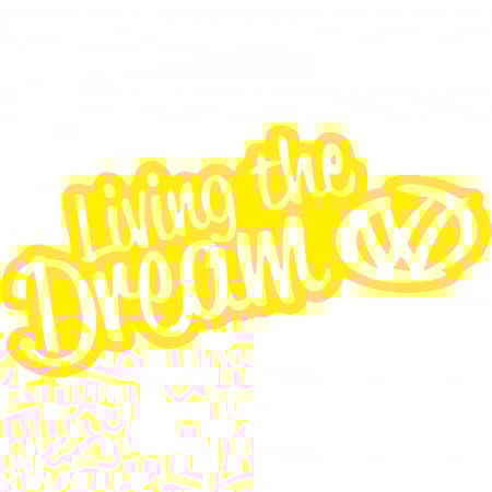 Volkswagen - sticker-volkswagen-living-the-dream-stickitmag