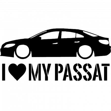 Volkswagen - sticker-volkswagen-i-love-my-passat-stickitmag