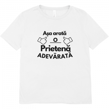 Tricouri personalizate - tricou-prietena-adevarata-cadou-aniversar