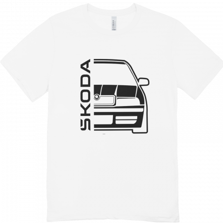 Cadouri Aniversare - tricou-personalizat-skoda-silueta-auto-bumbac-stickitmag