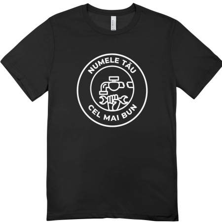 Haine Personalizate - Tricou unisex „Cel Mai Bun Instalator” – personalizat cu nume propriu