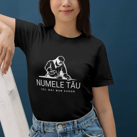 Tricou unisex „Cel Mai Bun Sudor” – personalizat cu numele clientului [2]