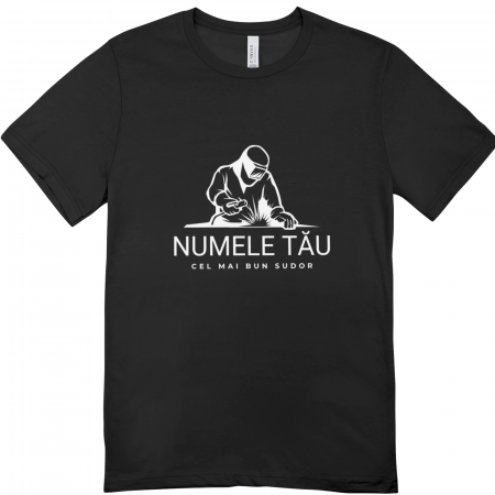 Personalizează-ți Tricoul - Tricou unisex „Cel Mai Bun Sudor” – personalizat cu numele clientului