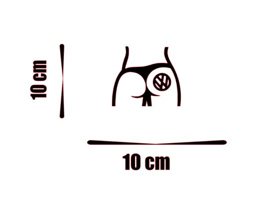 Sticker silueta VW [1]