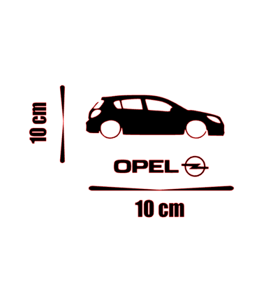 Stickere autoturisme - Sticker Opel Astra H