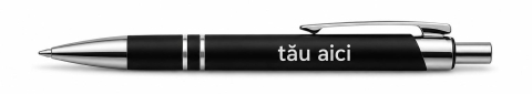 Pix Metalic Negru Gravat - Personalizat cu Nume