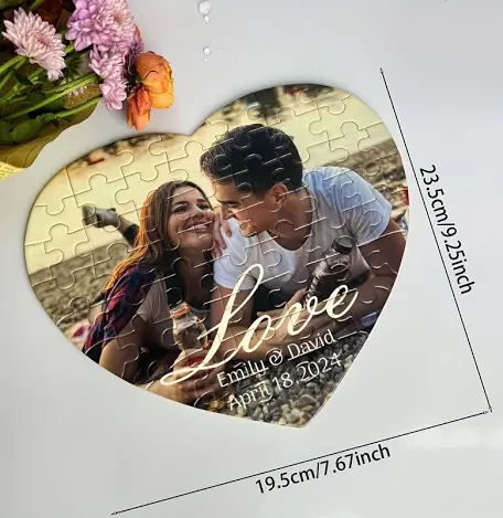 Puzzle personalizat - Puzzle inimă