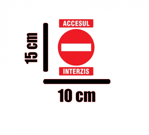 Semnalistica accesul interzis