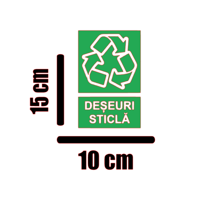 Semnalistica deseuri sticla