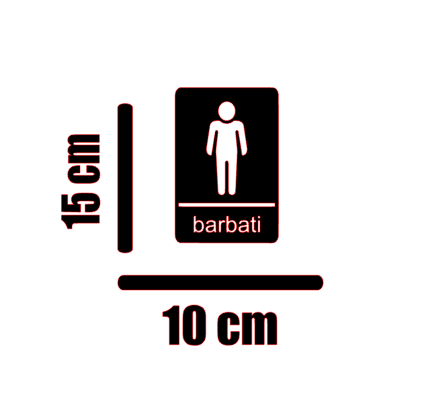 Semnalistica toaleta barbati
