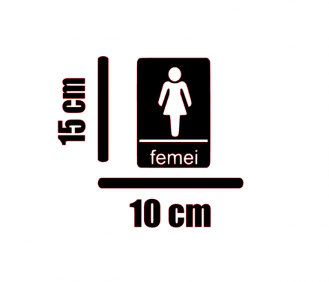 Semnalistica toaleta femei