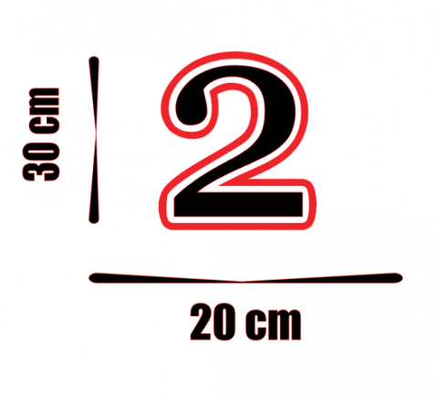 Numere auto - Sticker 2