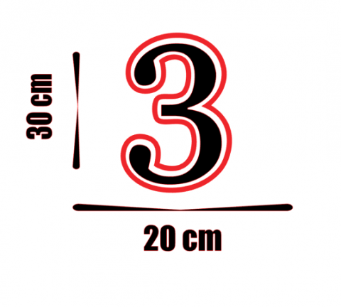 Numere auto - Sticker 3