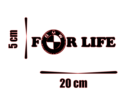 Stickere autoturisme - Sticker BMW pe viata
