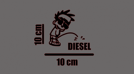 Sticker rezervor auto motorina