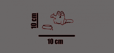 Stickere capac rezervor - Sticker rezervor auto pisica