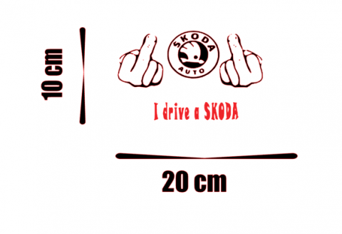 Stickere autoturisme - Sticker Conduc Skoda