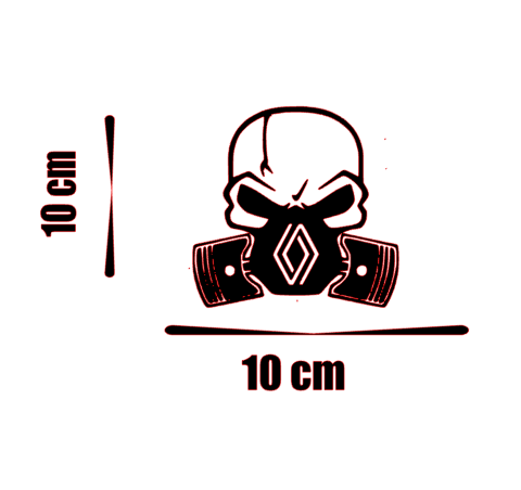 Stickere autoturisme - Sticker Masca Renault