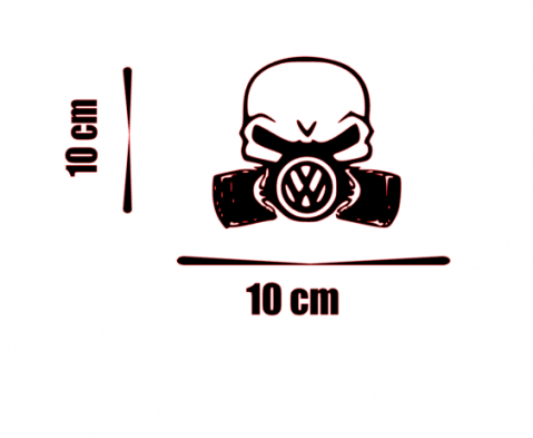 Stickere autoturisme - Sticker Masca VW