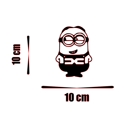 Stickere autoturisme - Sticker Minion Dacia