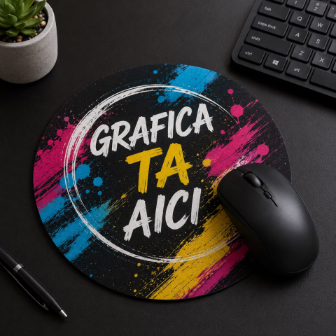 Mousepad Personalizat - Mousepad rotund