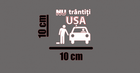 RideSharing/Taxi - Sticker nu trantiti usa