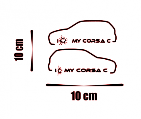 Stickere autoturisme - Sticker Opel Corsa C