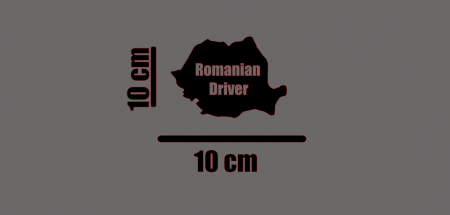 Sticker Romanian driver