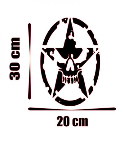 Stickere autoturisme - Sticker Skull Stea