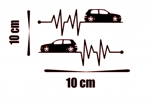Stickere autoturisme - Sticker VW Golf