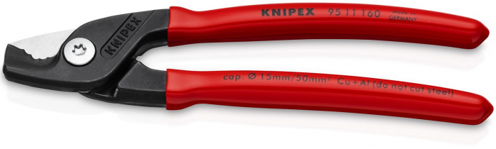 Foarfece de taiat cabluri, 160mm, KNIPEX StepCut [95 11 160] [1]