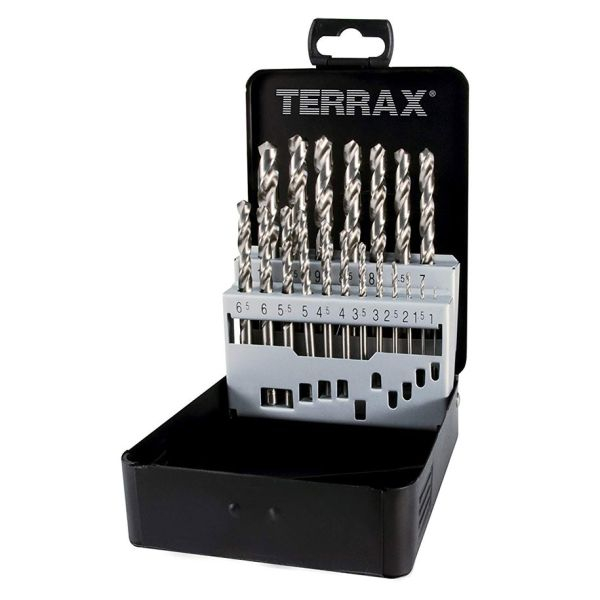 Set burghie DIN 338 tip N HSS-G, RUKO TERRAX, 19 piese [1]