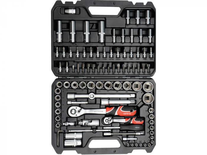 Trusă tubulare 1/2 - 1/4" 94 piese Yato YT-12681 [1]