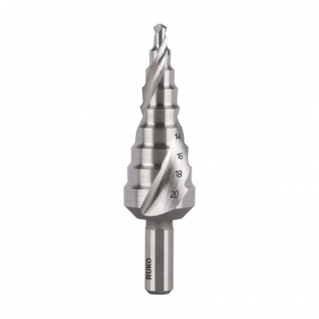 Burghie in trepte - Burghiu conic in trepte, HSS, 4 - 20 mm