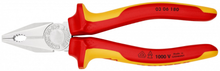 Scule de mana - Cleste combinat VDE 180mm KNIPEX [03 06 180]