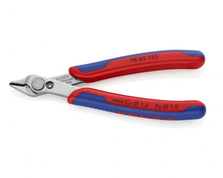 Scule de mana - Cleste tais lateral pentru electronisti 125 mm, KNIPEX [78 03 125]