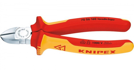 Scule de mana - Cleste tais lateral VDE 160 mm, KNIPEX [70 06 160]